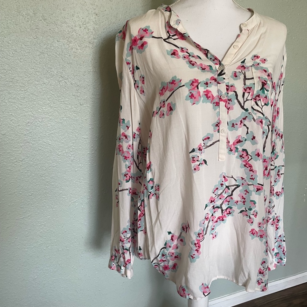 Joules size 12 cherry blossom blouse